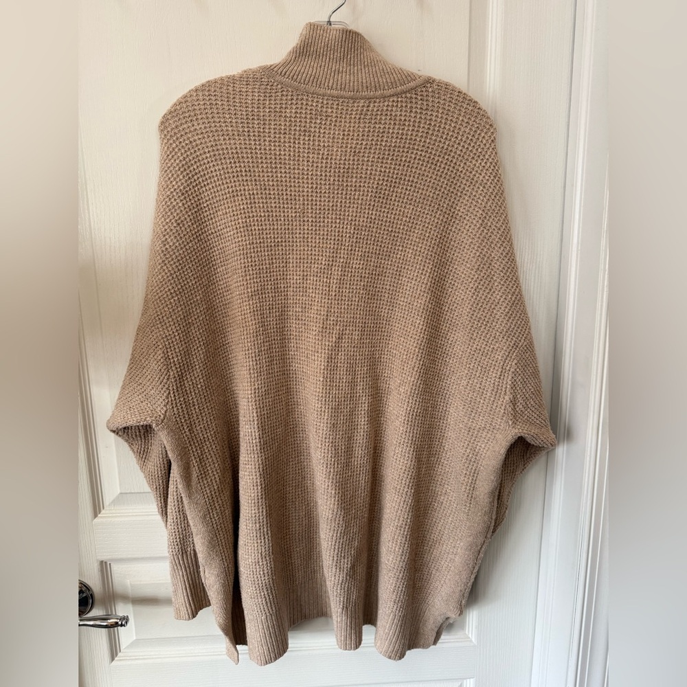 Aerie Women's Cowl Neck Sweater in Tan - Picture 3 of 4